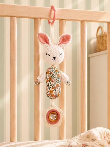 Vertbaudet - Hochet d'éveil à suspendre lapin rétro flower
