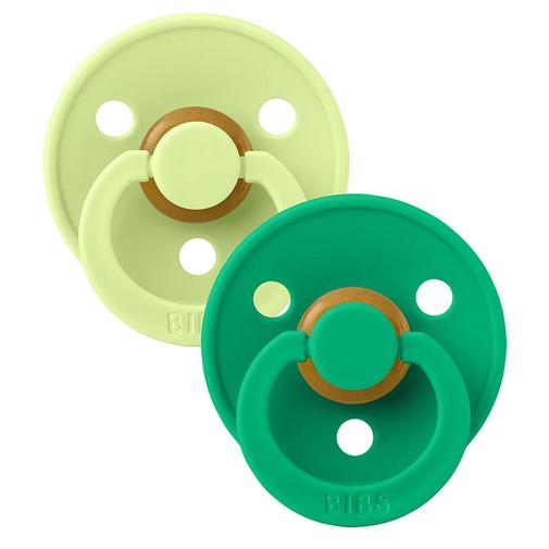 Bibs - Lot de 2 Sucettes Rondes Colour Matcha & Cactus - 0/6 Mois