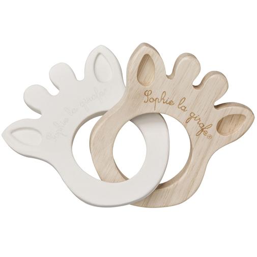 Sophie la girafe - Jouet de dentition anneaux silhouette Rubber & Wood