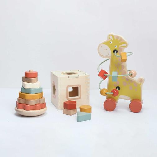 Trois Kilos Sept - Coffret de 3 jouets d'éveil en bois