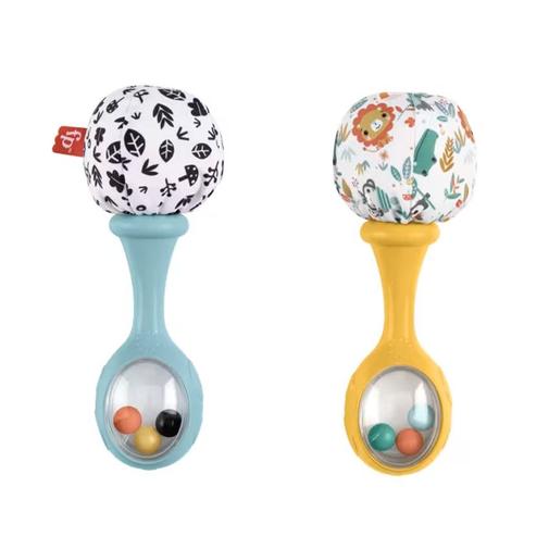 Fisher Price - Mes premières maracas avec hochet - Bleu
