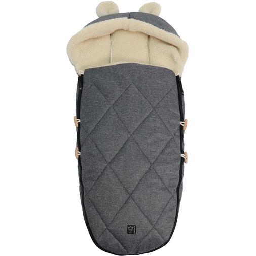 Kaiser - Chancelière capuche souris en laine gris anthracite (6-36 mois)