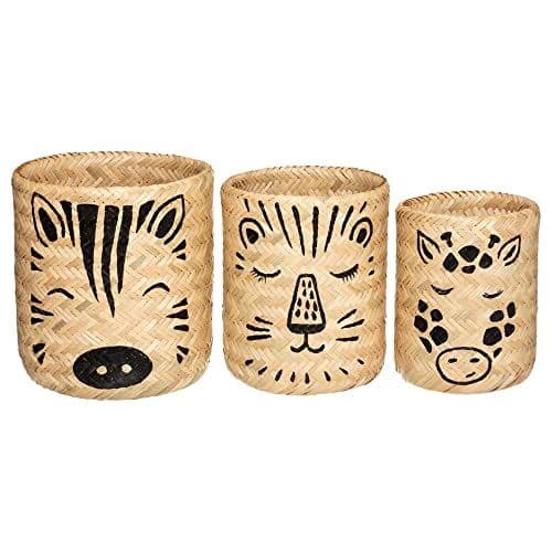 ATMOSPHERA CREATEUR D'INTERIEUR - Atmosphera - Set de 3 paniers Enfant Safari - Bambou