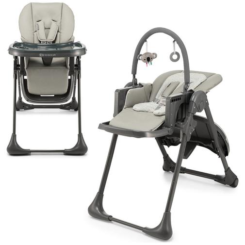 Kinderkraft - Chaise haute 2 en 1 Tummie Grey