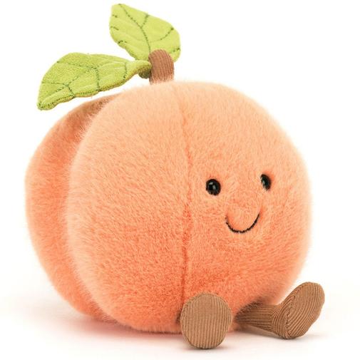 Jellycat - Peluche Amuseable Pêche (14 cm)