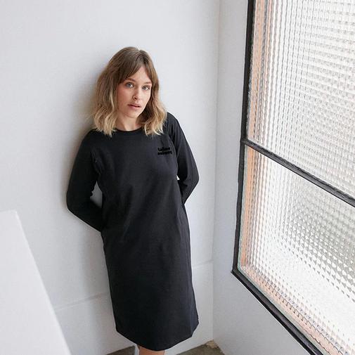 Tajinebanane - Robe d'Allaitement Manches Longues La P'allaite Noir - XS