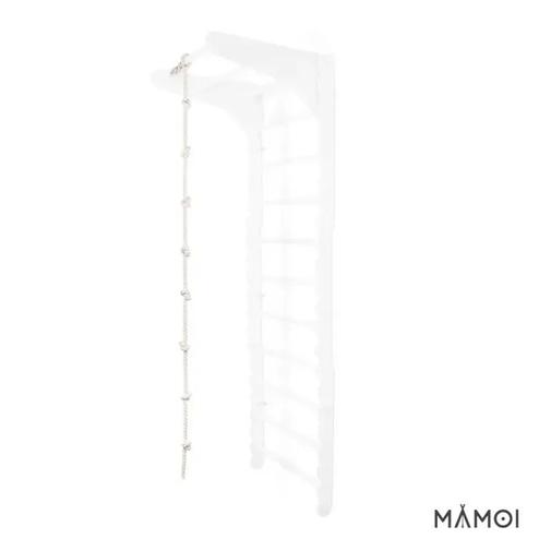 Mamoi - Corde d'escalade pour enfant 245 cm en bois marron