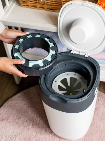 Tommee Tippee - Lot de 12 recharges pour poubelles à couches Tec et Twist & Click Sangenic en plastique recyclé gris