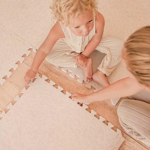 ToddleKind - Haven Tapis D'éveil Et De Jeu Bébé Et Enfant Beige