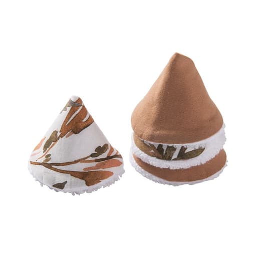 BB&Co - Lot de 4 cônes pare-pipi en tissu - Caramel / Forest