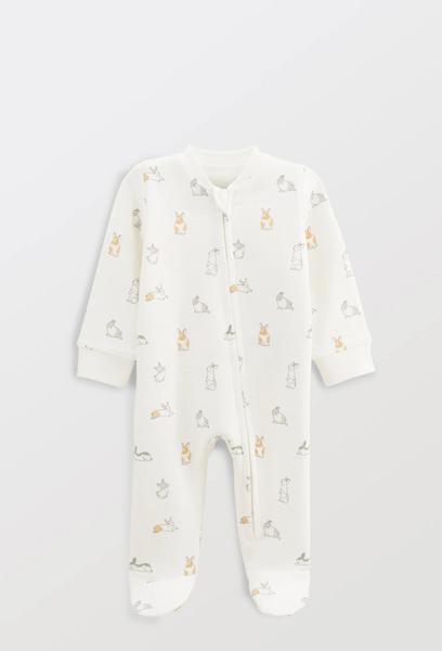 Bout'Chou - Dors-bien zippé imprimé en coton BIO GOTS