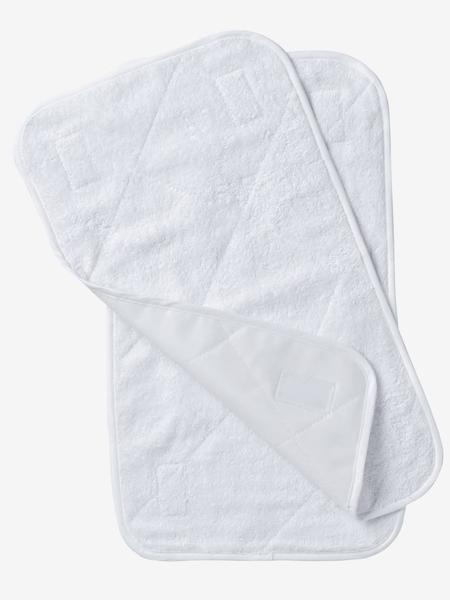 Vertbaudet - Lot 2 serviettes de rechange matelas à langer blanc