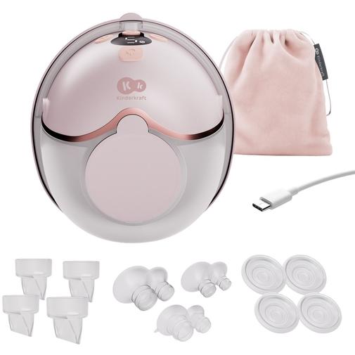 Kinderkraft - Tire-lait mains libres MamaFlow Pink