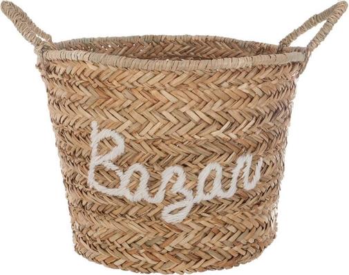 Atmosphera - Panier En Osier Tressé Beige