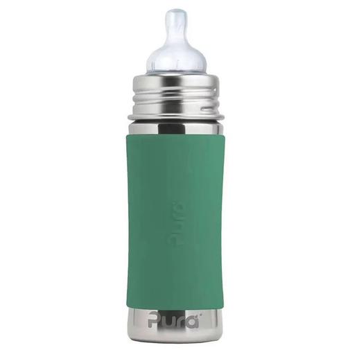 Pura - Biberon En Inox 325 Ml - Mint Vert