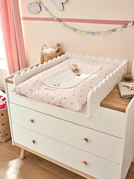 Vertbaudet - Plan à langer en bois FESTON 42/52cm blanc