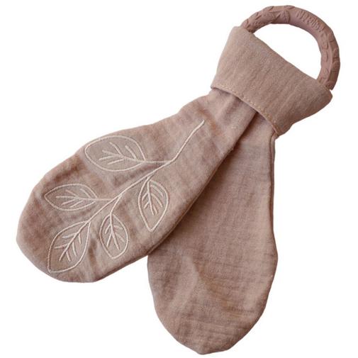 Natruba - Anneau de dentition Leaf Rose
