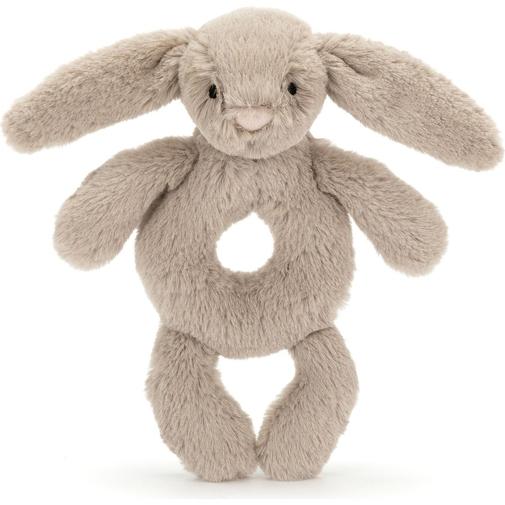Jellycat - Hochet Bashful Lapin Beige (18 cm)