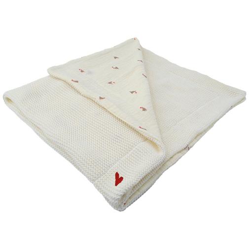 Domiva - Couverture double face Maternity Love (75 x 100 cm)