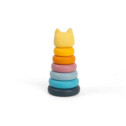 Bigjigs Toys - Chat empilable en silicone