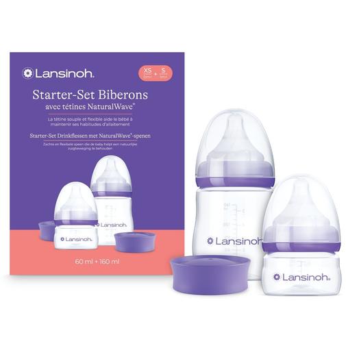 Lansinoh - Coffret de naissance biberons et tétines Natural Wave® (60-160 ml)