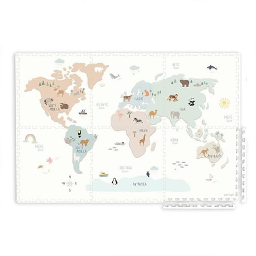 Play & Go - Play & Go Tiloo Puzzle Play Mat - World Map