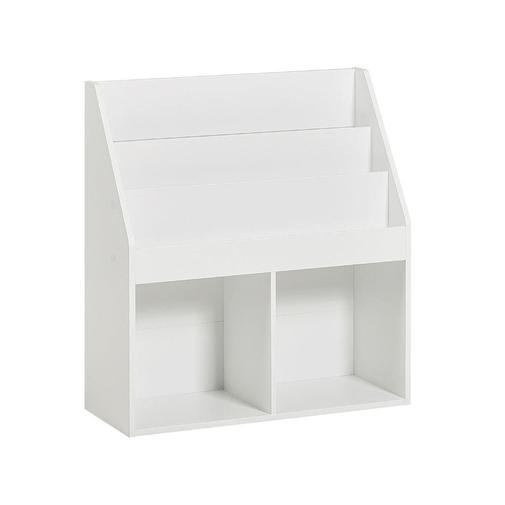 SoBuy - Bibliothèque pour enfants 2 cubes effet bois blanc