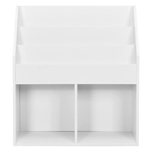 Giantex - Bibliothèque enfant avec casiers ouvert blanc 70x30x80cm