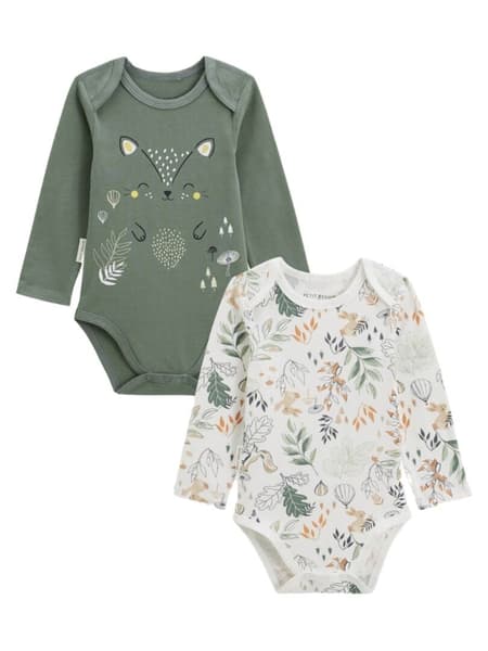 KIABI - Lot de 2 bodies bébé manches longues Merlin