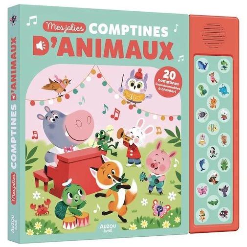 Auzou - Mes jolies comptines d'animaux 20 puces sonores