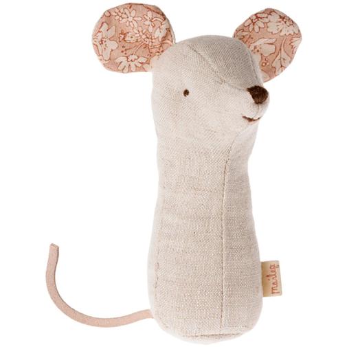 Maileg - Hochet souris nature