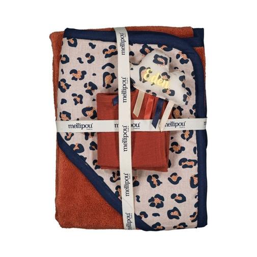 Mellipou - Coffret naissance cape de bain, doudou lange - Baker