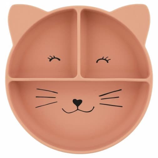Trixie - Assiette compartimentée avec ventouse Mrs. Cat