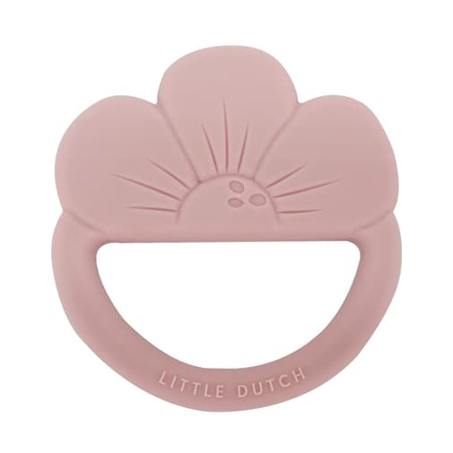 Little Dutch - Silicone Teething Ring - Pink Flower