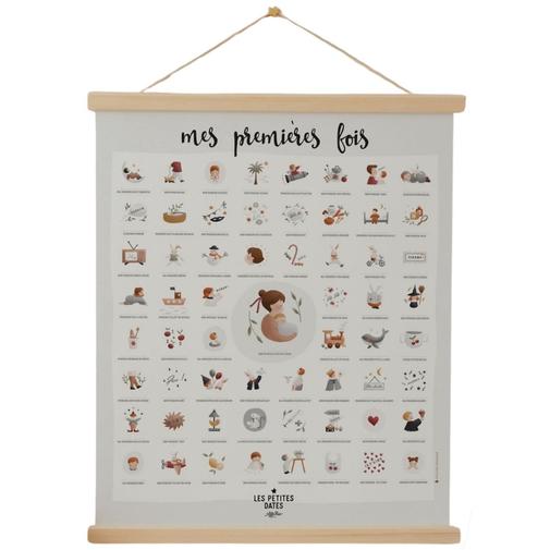 Les Petites Dates - Affiche Mes Premières Fois Atelier Oranger (40x50 cm)