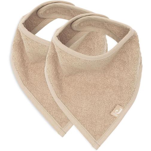 Jollein - Lot de 2 bavoirs bandana Biscuit
