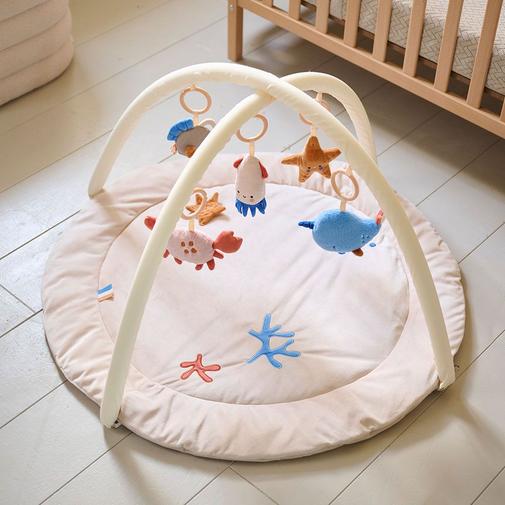 Petite Amélie - Arche D'éveil Pour Bébé «Océan» | Accessoires Incl. | Beige