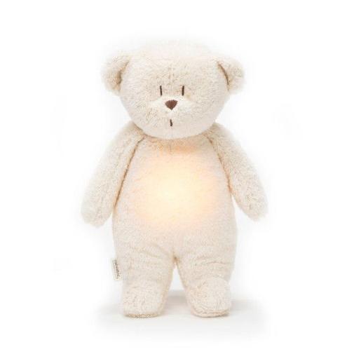 Nanny Care - Moonie - Peluche veilleuse musicale et lumineuse nature bio ourson Blanc polaire