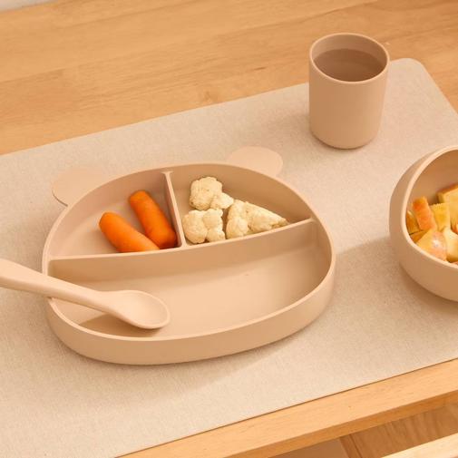 Atmosphera - Set Repas Vaisselle 4 Pièces Enfant Ocre 2
