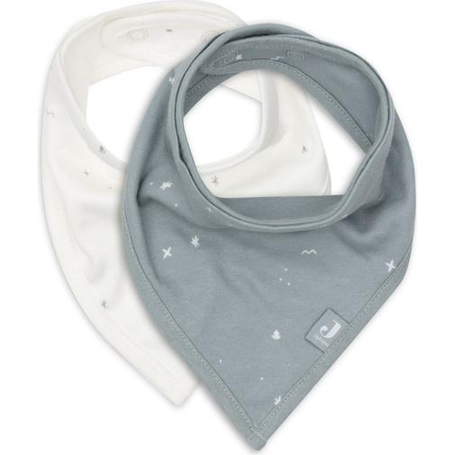 Jollein - Lot de 2 bavoirs bandana Twinkling Sea Green