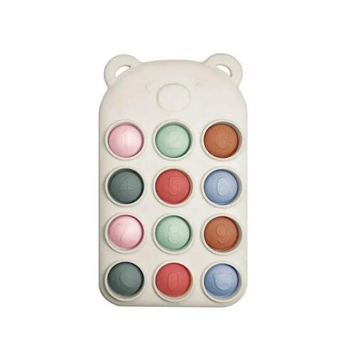Nattou - Anneau Dentition Silicone Télécommande Pop It