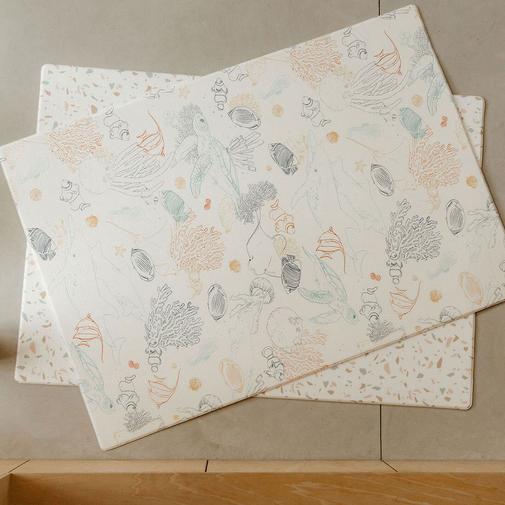 Tapilou - Tapis de Jeux XL Réversible - Le Coquillage