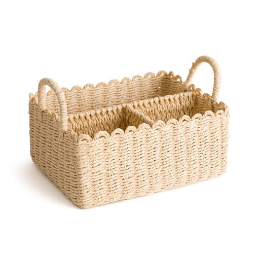 LA REDOUTE INTERIEURS - Panier multirangement en papier tressé, Petalia