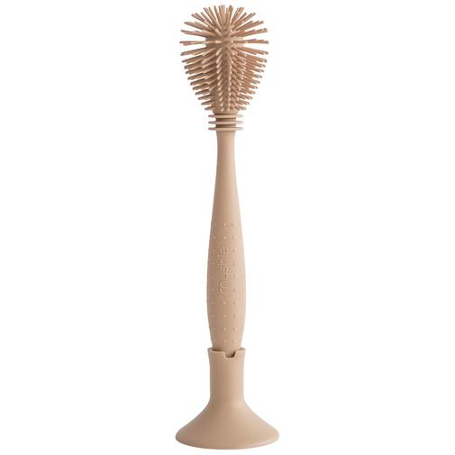 Mushie - Goupillon en silicone Natural