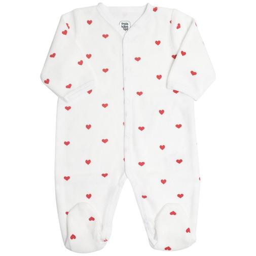 Trois Kilos Sept - Pyjama Cœurs Rouges (3 mois)