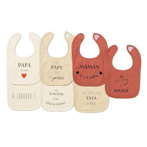 Maïka - Lot 7 Bavoirs bébé