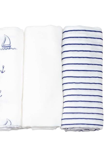 Kiabi - lot de 3 langes pour bébé