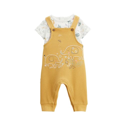 PETIT BEGUIN - Ensemble salopette bébé et t-shirt Hawaiki