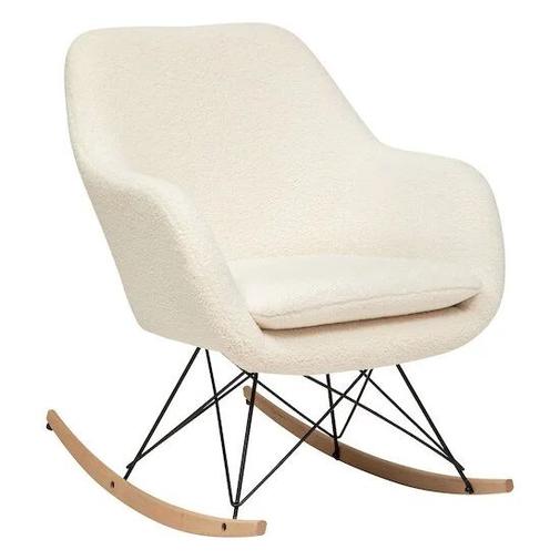Atmosphera - Fauteuil Bouclette Rocking-chair "Olmeto"