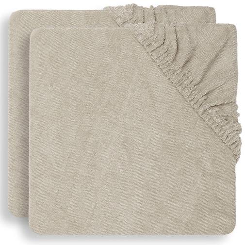 Jollein - Lot de 2 housses de matelas à langer en éponge Nougat (50 x 70 cm)